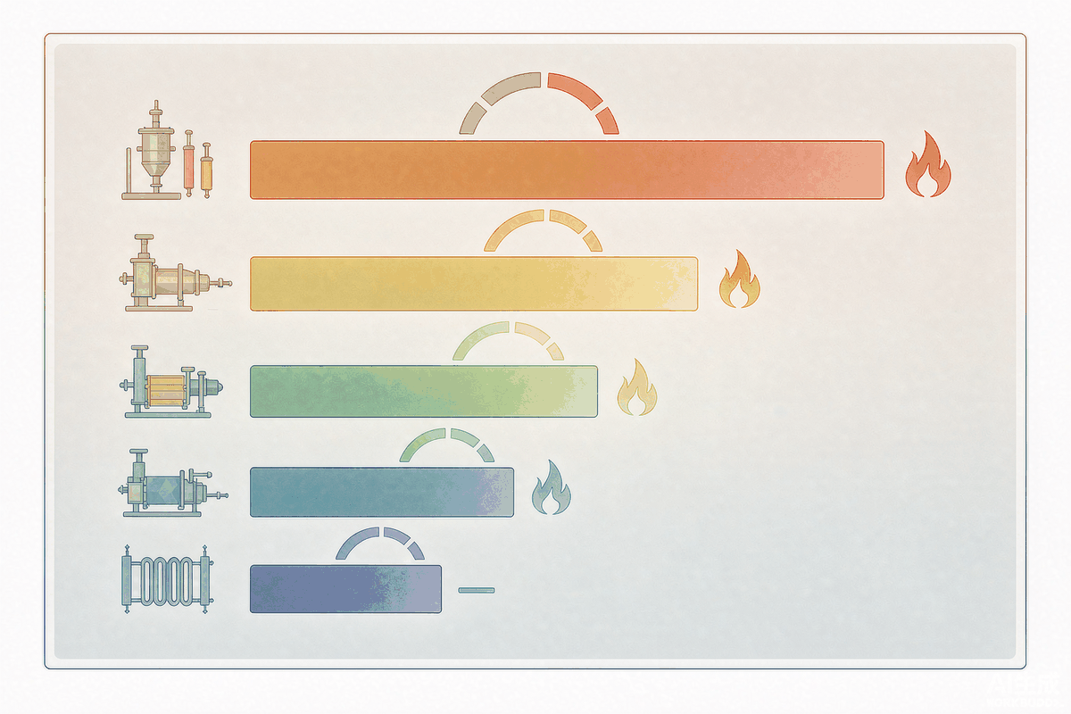 Schematic comparison of energy consumption and dryness for centrifugal dewatering, belt filter press, plate-and-frame filter press, electro-osmosis, and thermal drying